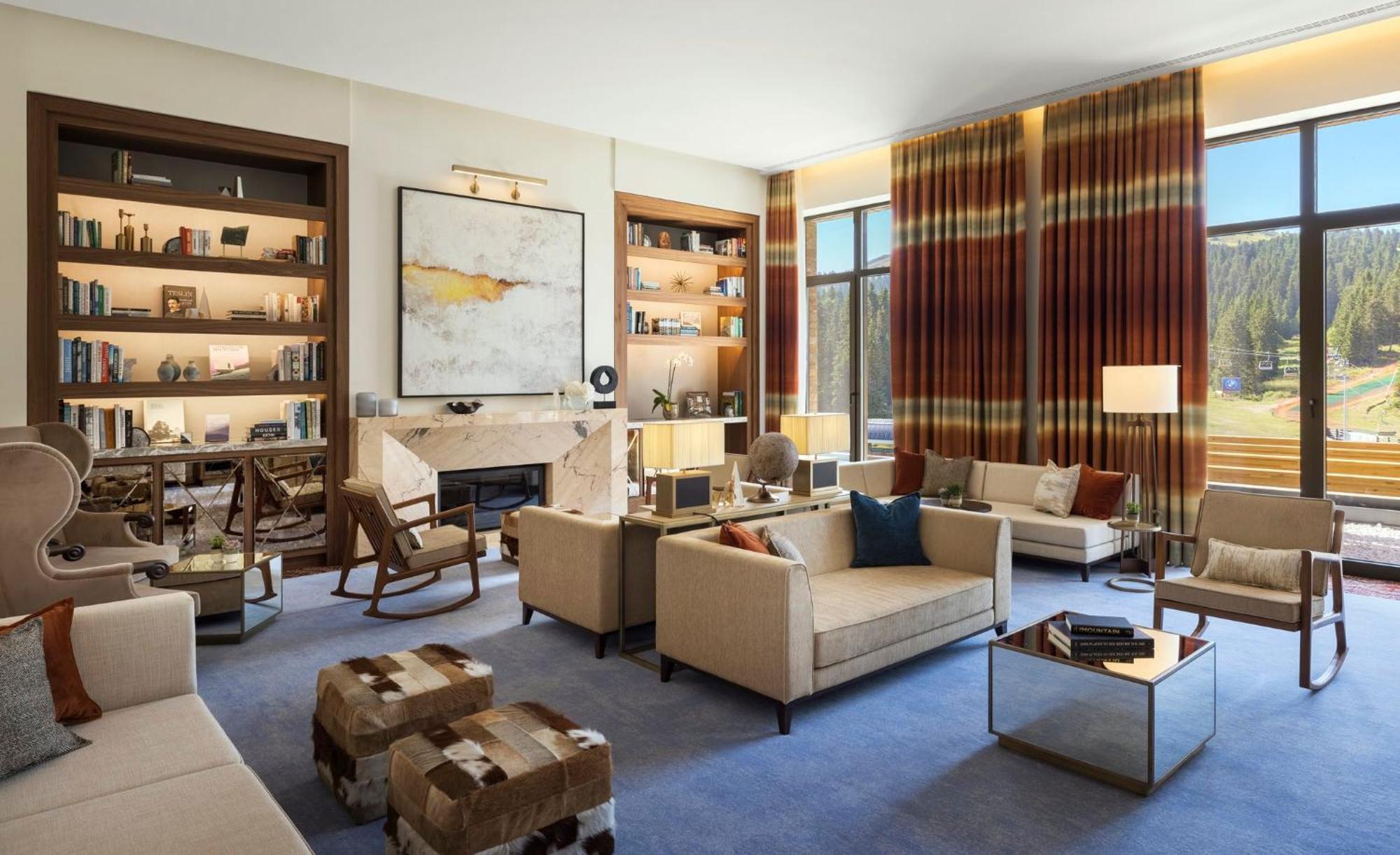 Viceroy Kopaonik Serbia Ngoại thất bức ảnh The living room of the 2018 Presidential Suite